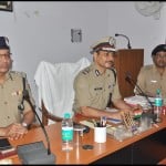 साइबर क्राइम पर आयोजित कार्यशाला में मौजूद आईजी मोहित अग्रवाल, डीआईजी व एसपी क्राइम।
