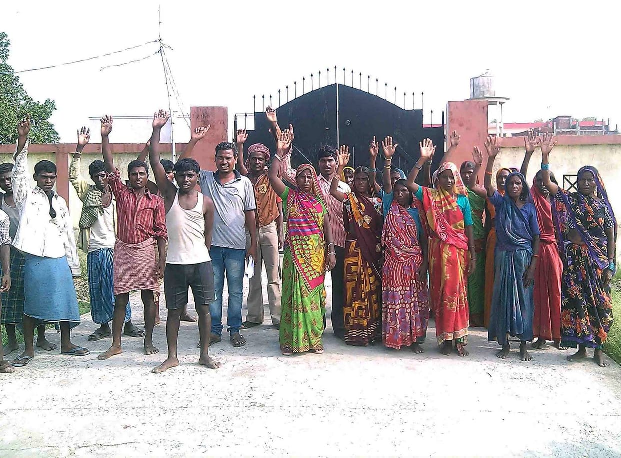for allotment of shop done agitation