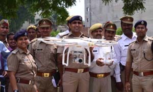 Miscreants and traffic will be monitored by cameras on drones