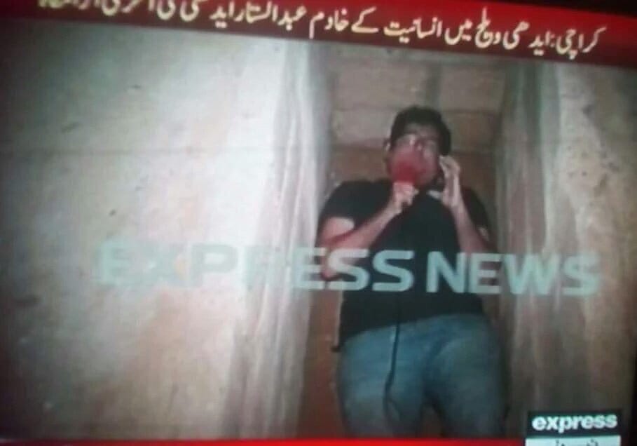 Reporter reaches Edhi's grave before him