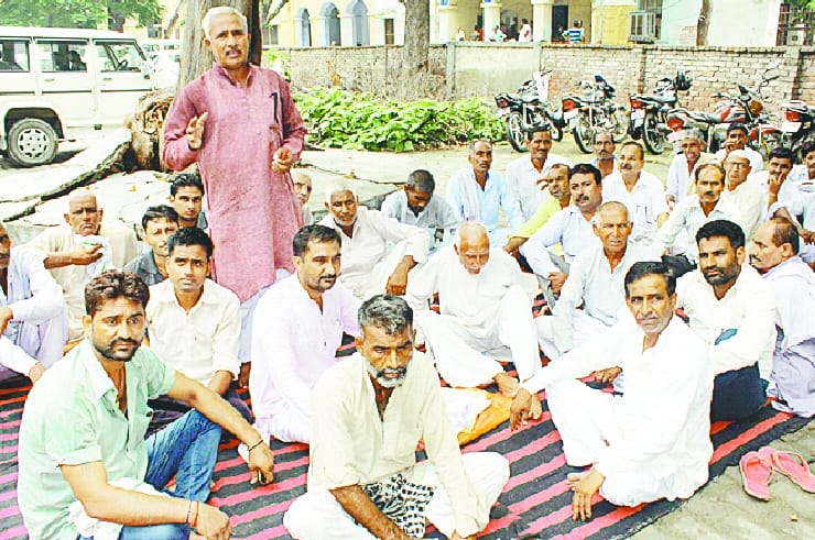 farmers fury to Compensation 