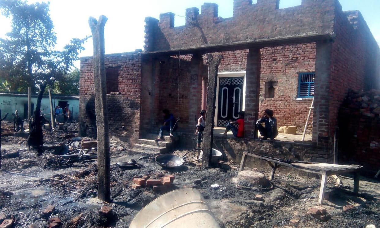 due to cylinder buerst 8 houses burnt