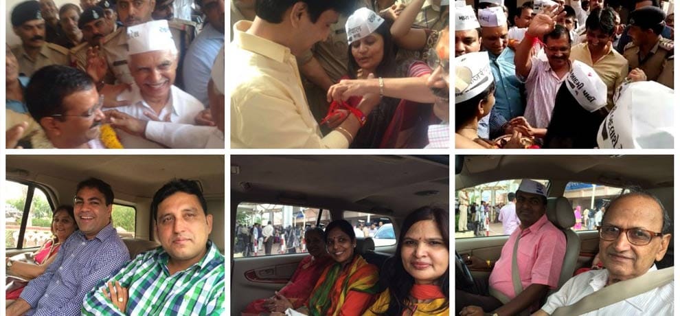 kejriwal in gujarat, twitter makes joke of him and also support him