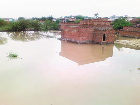 Parish was flooded by rain water Klria