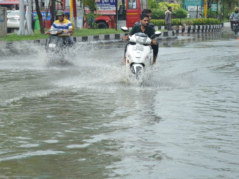 rain, 29 mm rain in ludhiana, ludhiana rain