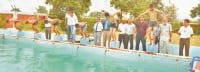swimming, free style, abhishek first,sports, kaithal
