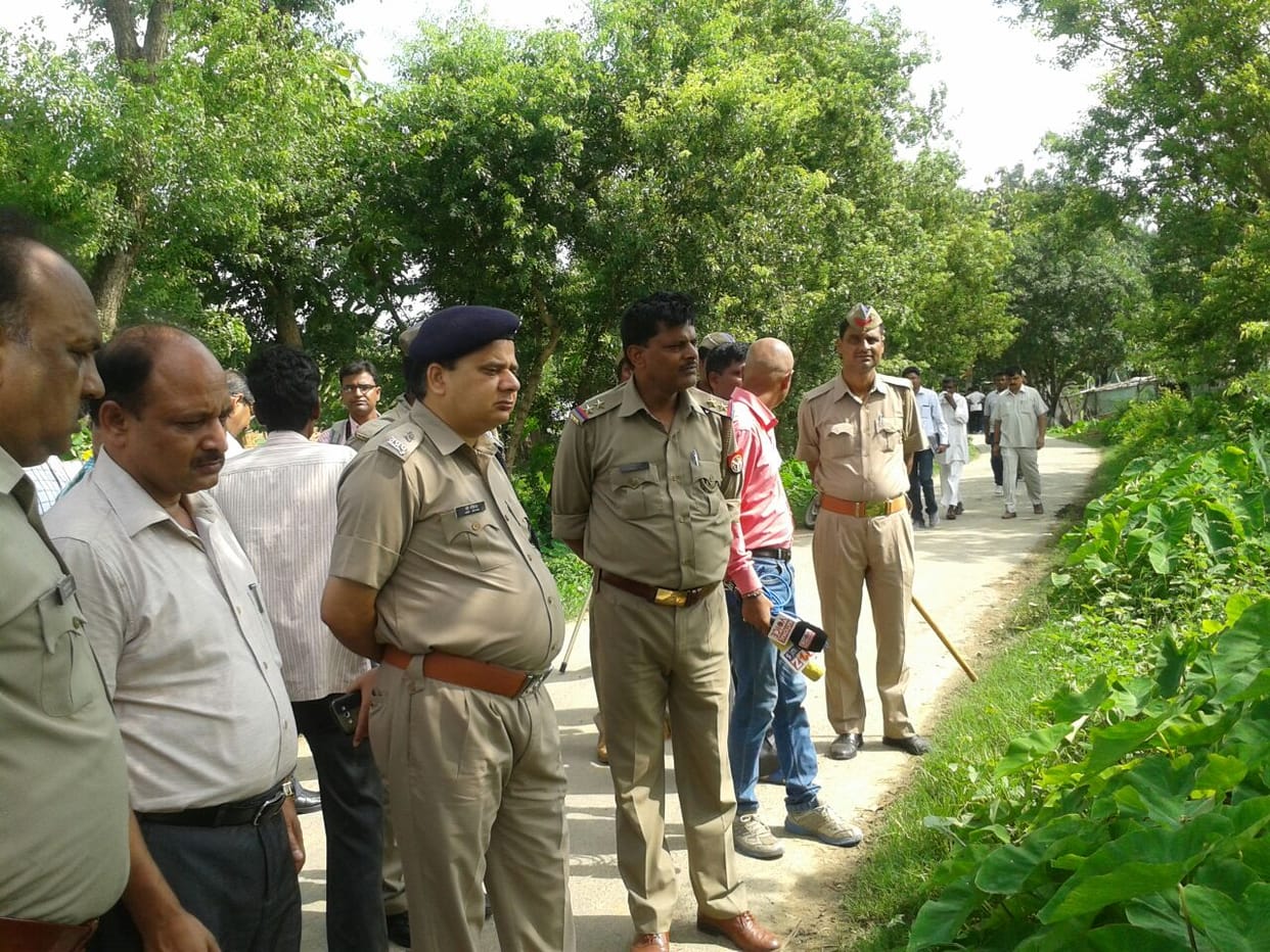 meat thrown in religion place, tension