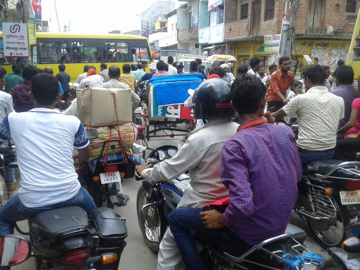 people were troubled whole day by traffic disruption 