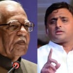 राज्यपाल राम नाईक व अखिलेश यादव
