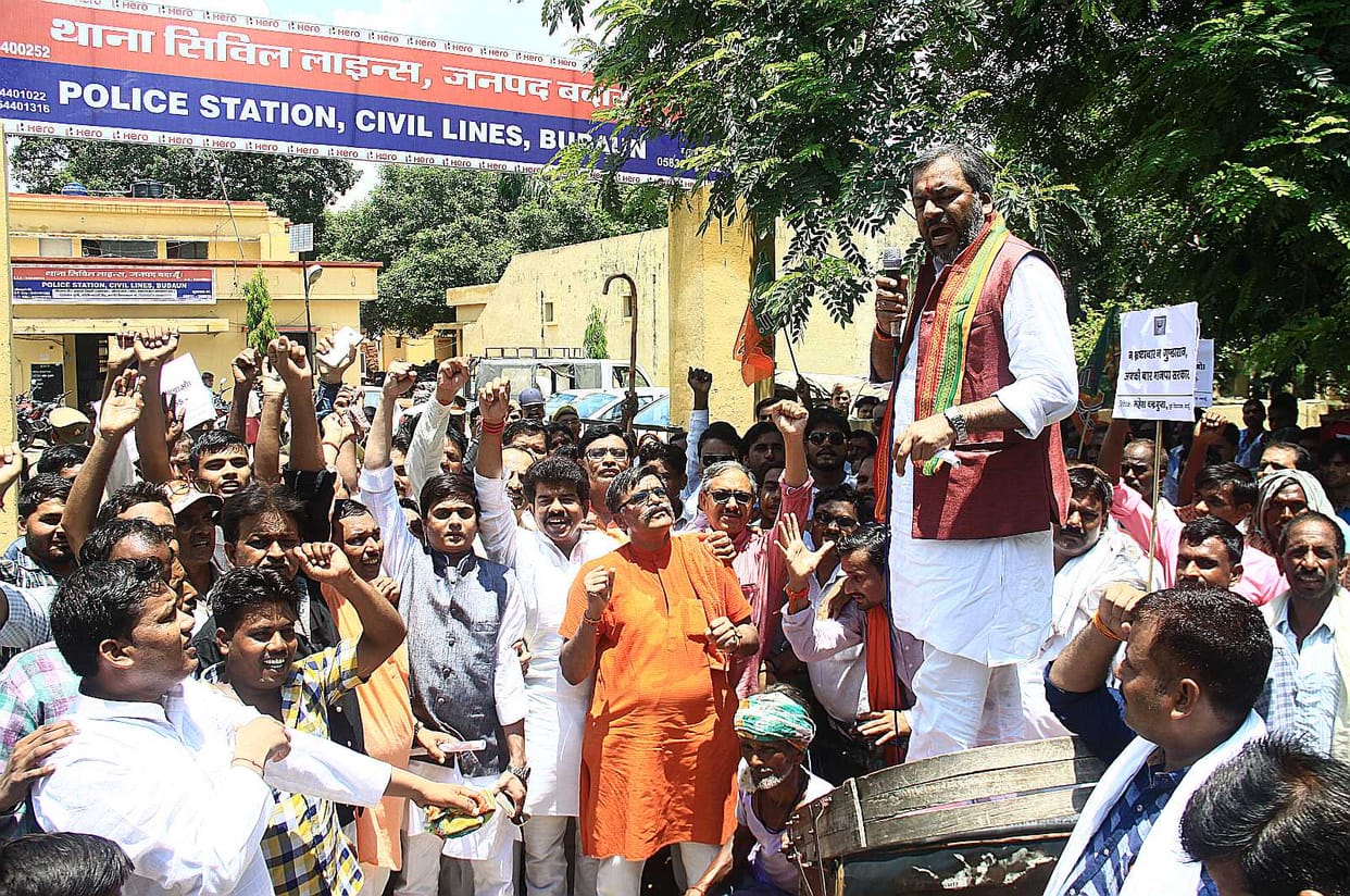 BJP on law and order Performance, the siege of police stations