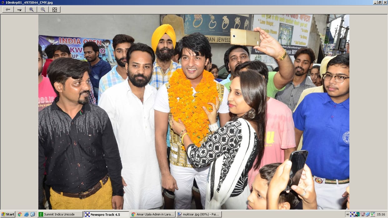 anas rashid, actor rashid honour, function at fight club, muktsar, jalandhar,punjab