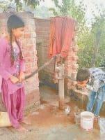 low water lavel in soldiers`s area, ambala
