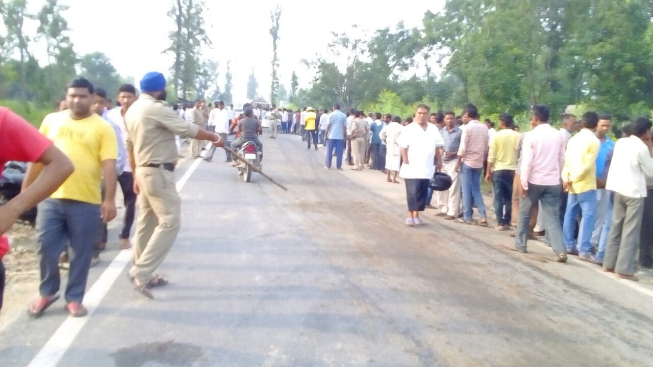 dumper crushed four people in haridwar