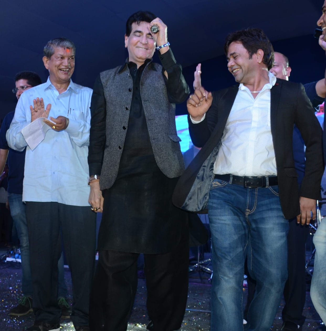 actor jitendra and rajpal yadav in dehradun.