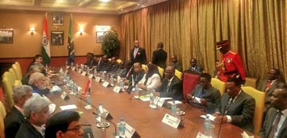 prime minister narendra modi addresess pc in tanzania