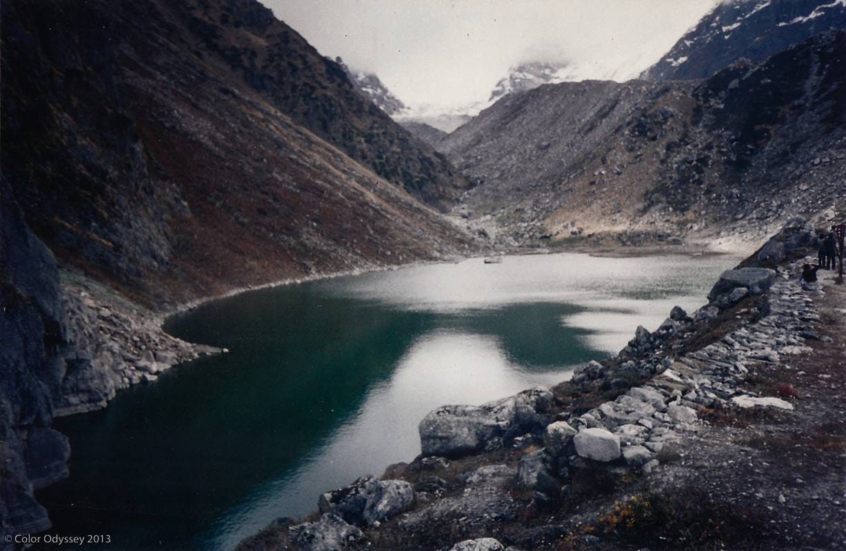 photos of chorabari glacier and corabri lake