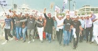 aam admi party, protest, district jail, kaithal