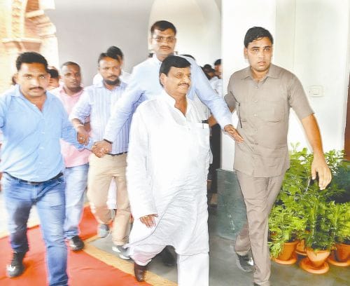 Shivpal meet everyone far awey from media