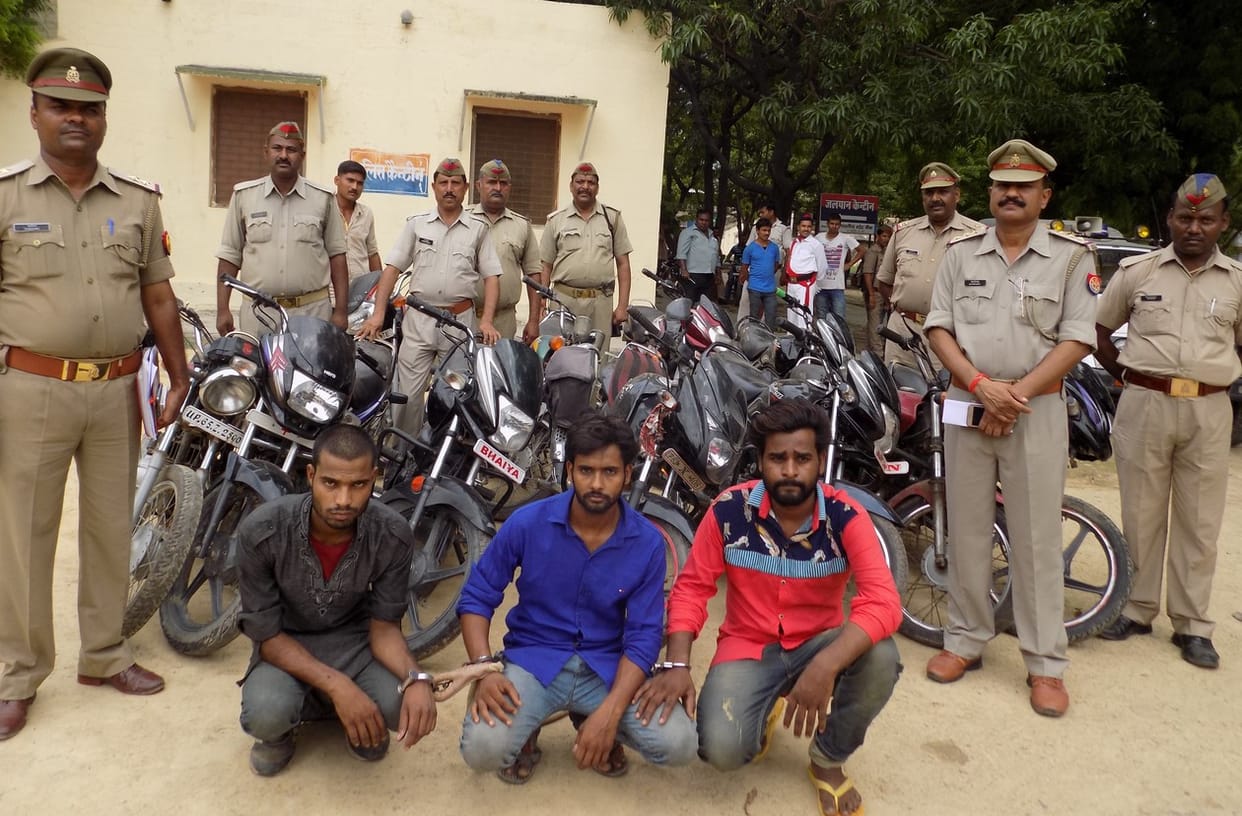 Three arrested with eleven stolen bike