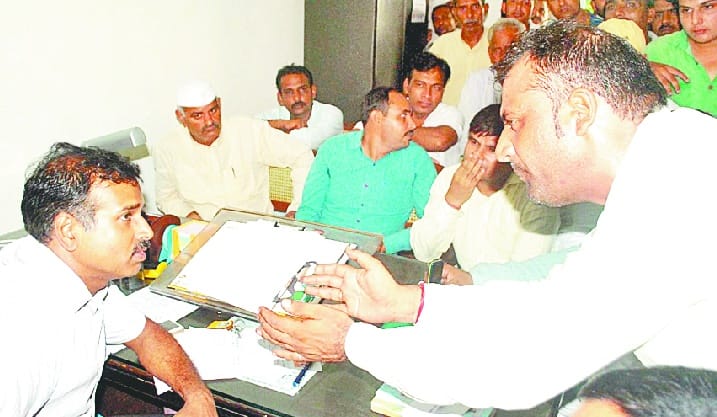 protest on BSA office