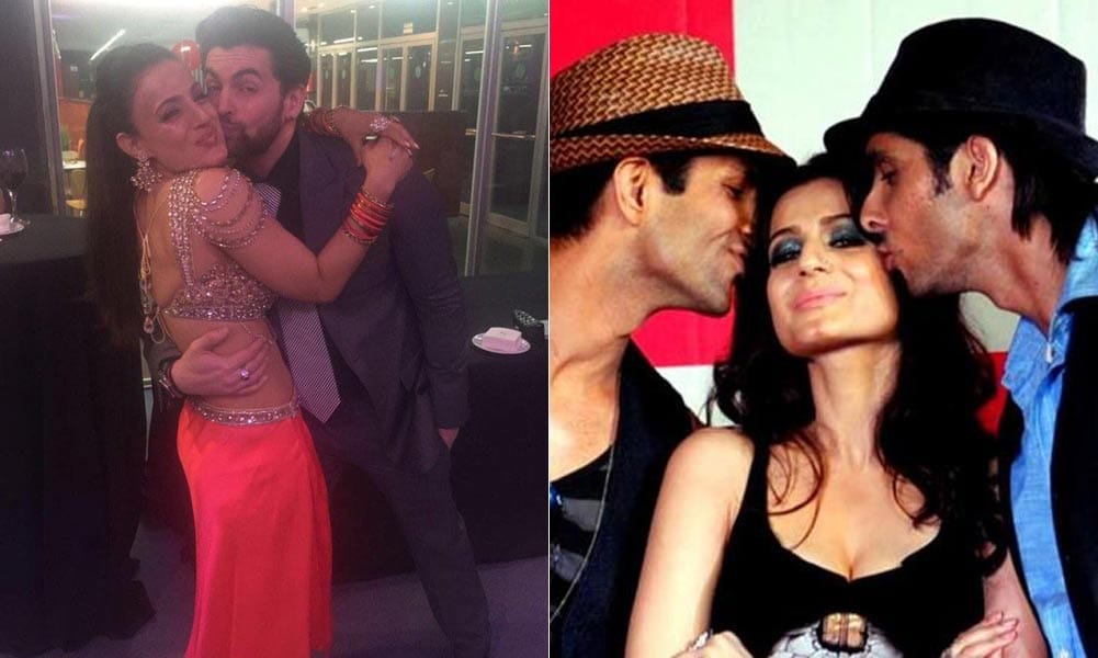 Ameesha patel kisses in party