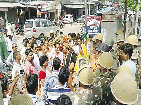  BJP did not enter the police station