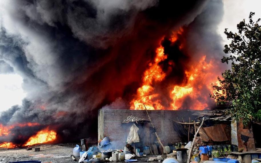  Lise fire in two factories