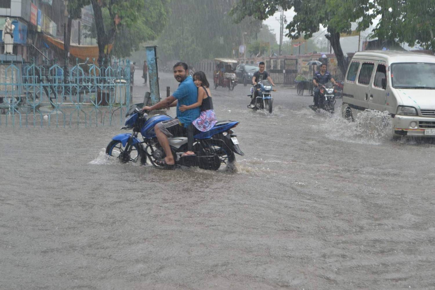 flood due to heavy rain in roorkee