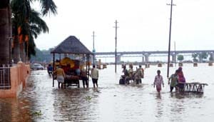 Four and a half meters above the danger mark of Ganga