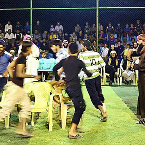 isis is organizing jihad olympics, life is normal in pictures