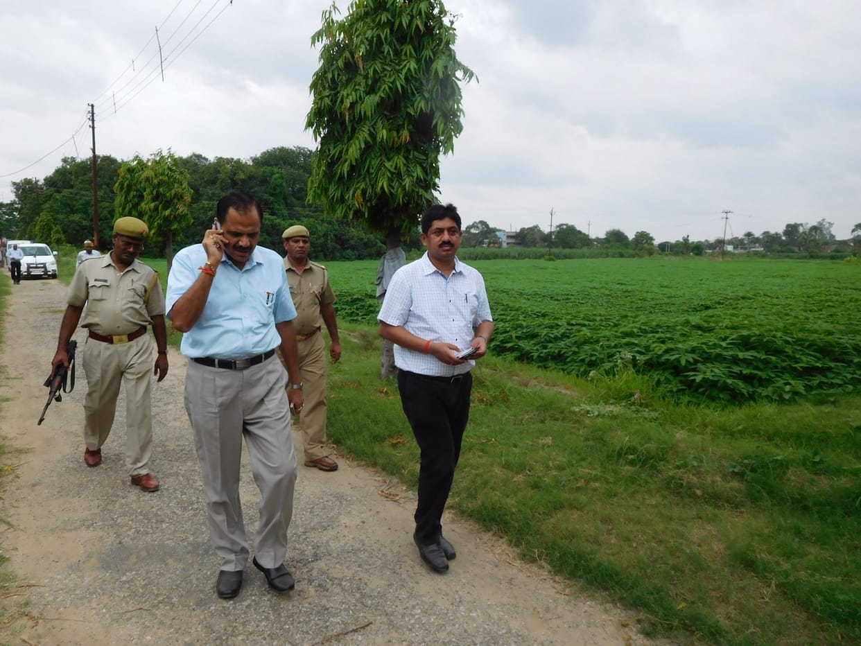 Commissioner and DM make plan for PM rally