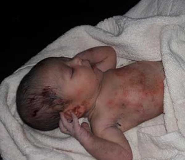 new born girl child defeated to death in jalandhar, watch story in photos