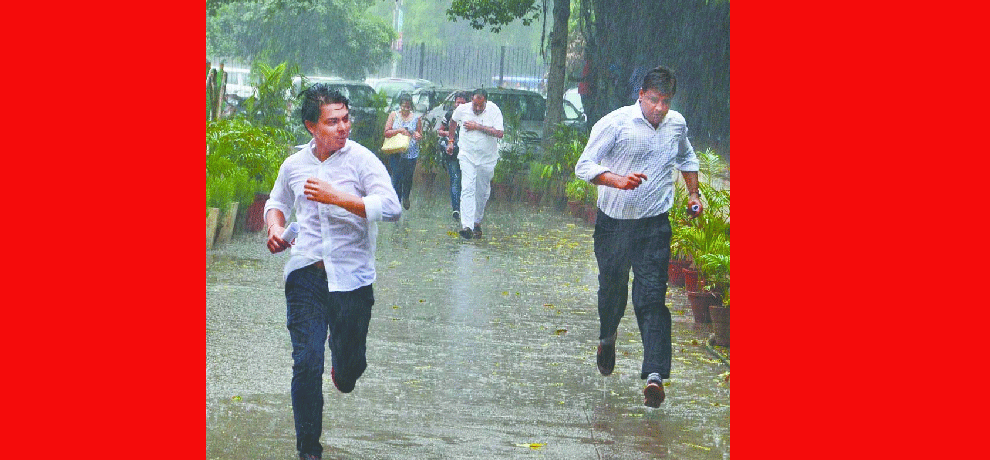 The relief to the people suffering from the humid rain, NCR soon and cloud 