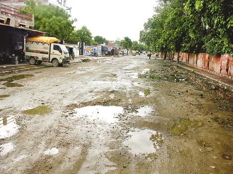 Respected Minister! Broken roads again like papad