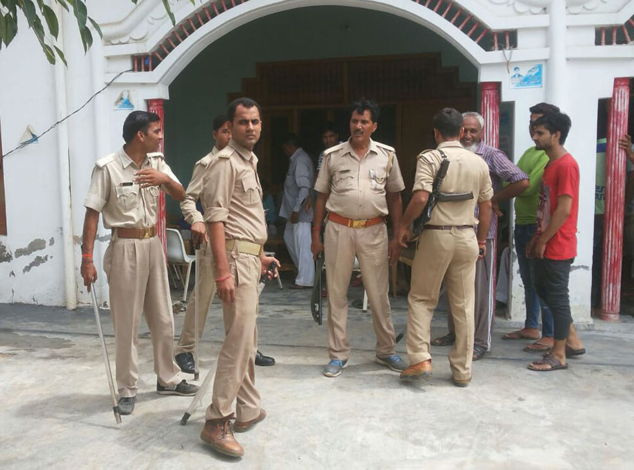 Police team attacked