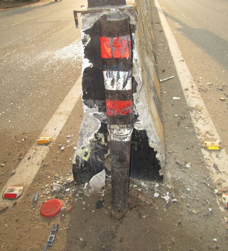 Five injured in road accidents, including the young woman