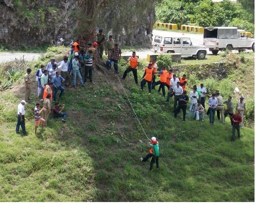 Biluna mock drill in the hill