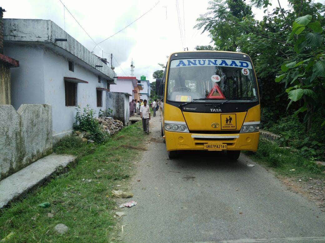 child crushed by school bus, death