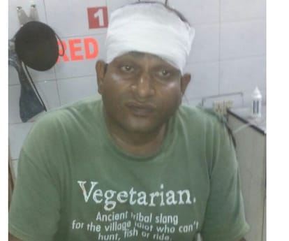 goons attacked on property dealer in Lucknow.