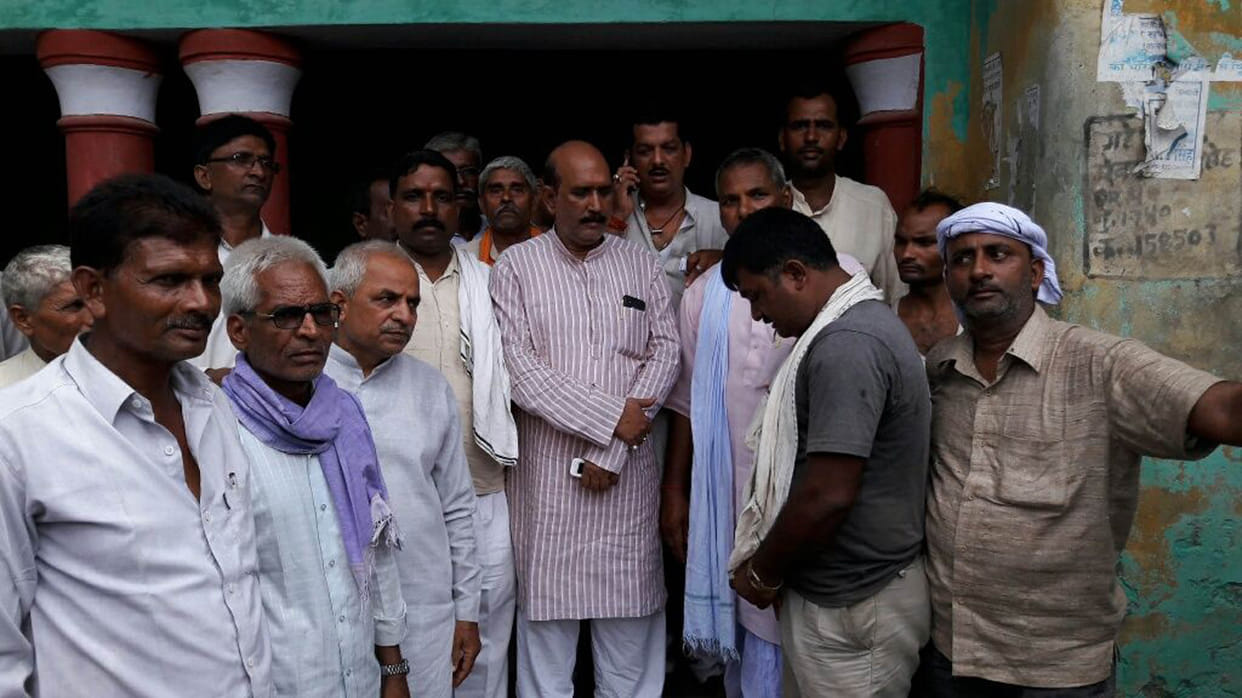 peace in village, bjp workers reached