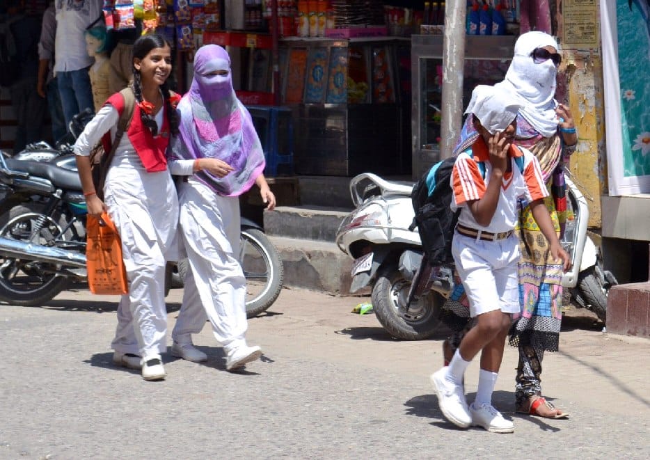 The district was suffering from the hot sun and humid heat