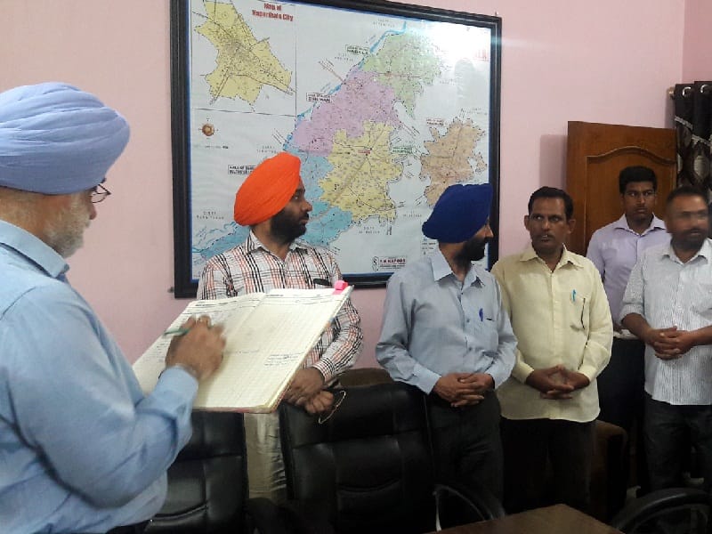 inspection, DC inspection in kapurthala, three employee not present, amritsar