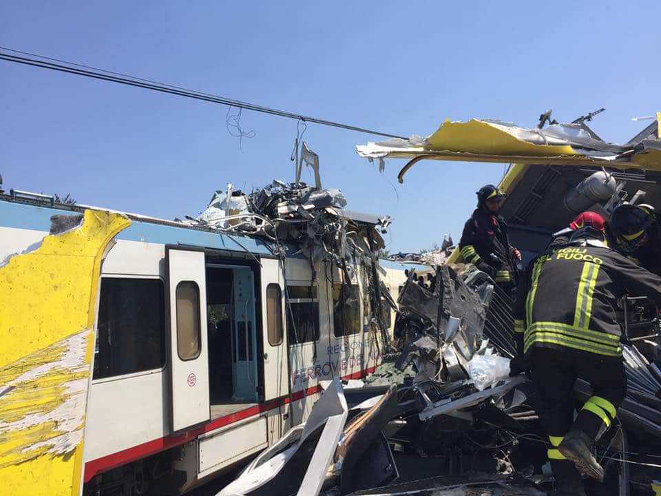 Italy train crash: At least 12 dead, dozens injured 