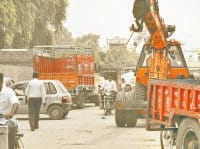 devilal chowk railway crossing, big jam, jam problem, jind