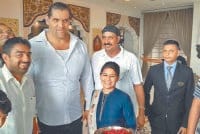 khali, the great khali, karnal wrestling champion khali, hotel,  karnal
