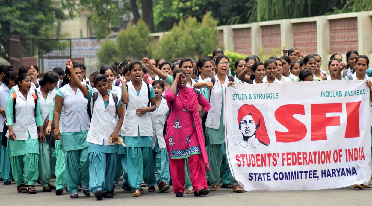 Nursing students sit for hours on the test done on demand