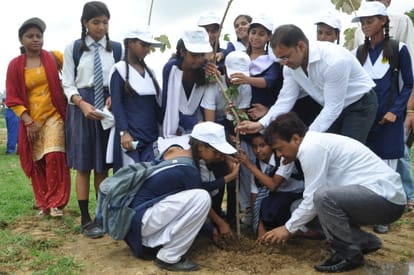  UP set up a record by planting five crores tree in a day.