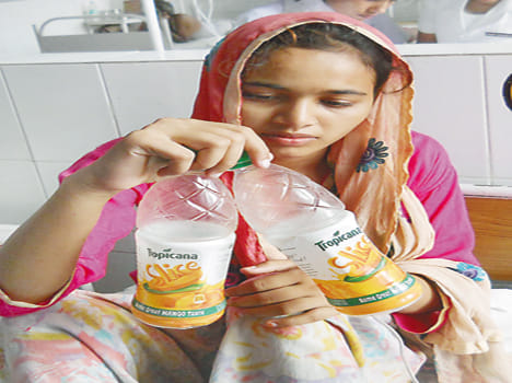 People sick with a cold drink in a family of six