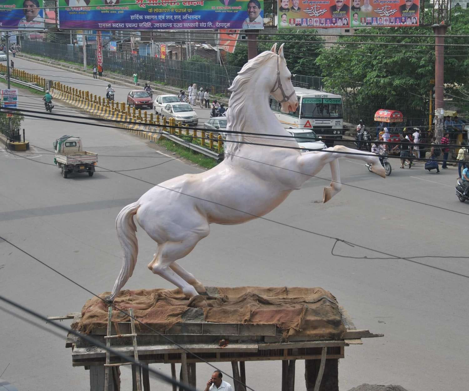 astrology on removing police horse shaktiman statue