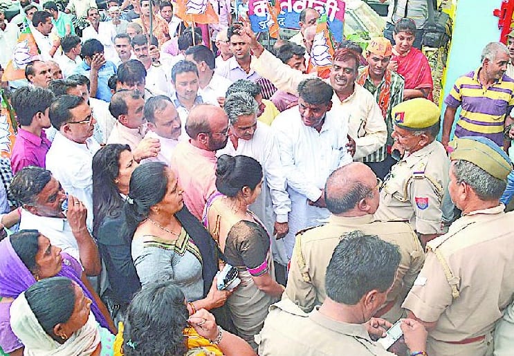 BJP members burst of anger at rising crime
